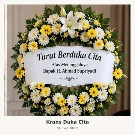 Krans Bunga Duka Baywalk Mall